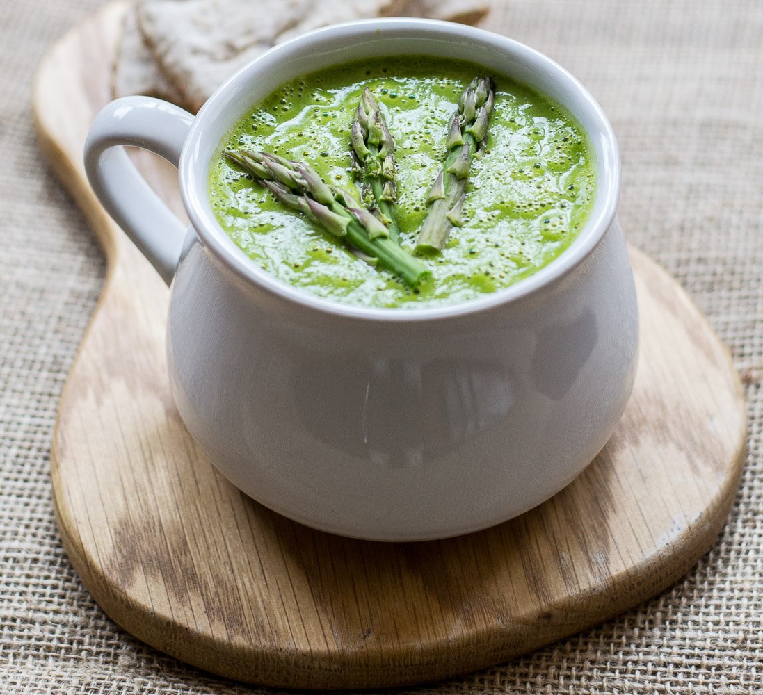 Asparagus and Swiss Chard Soup