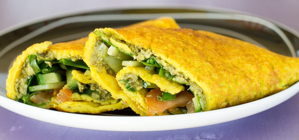 Vegan Omelette with Silken Tofu Recipe | Planet Veggie
